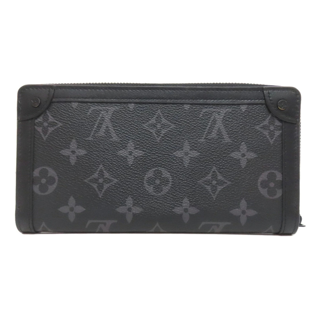 Louis Vuitton Eclipse Zippy Monogram Wallet Long Wallet Black